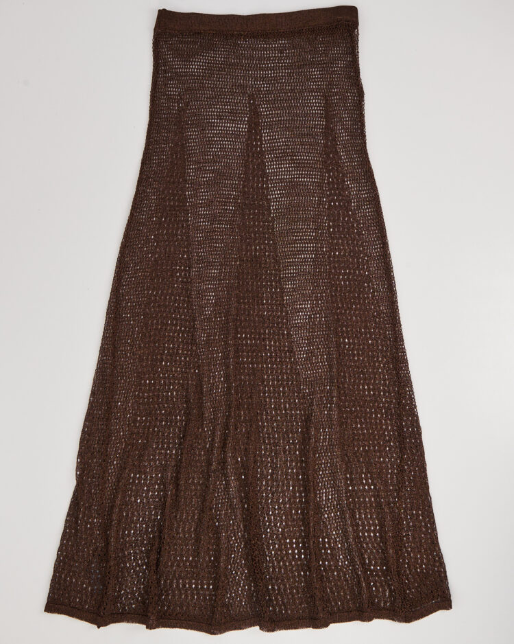 Вязанная юбка макси