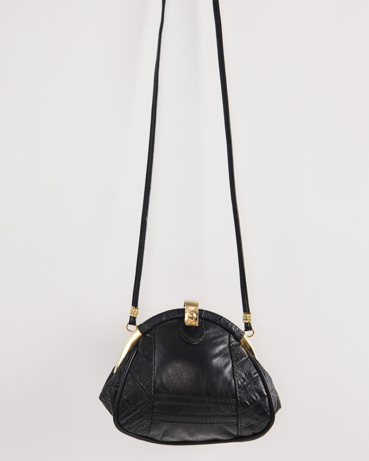 Кожаная сумка с фермуаром