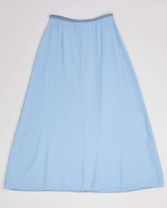 Голубая юбка из вискозы