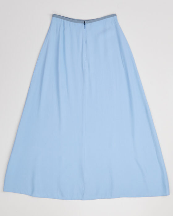 Голубая юбка из вискозы — фото 4