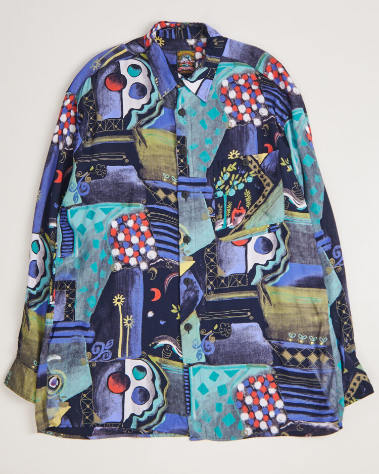 Рубашка в стиле пэчворк