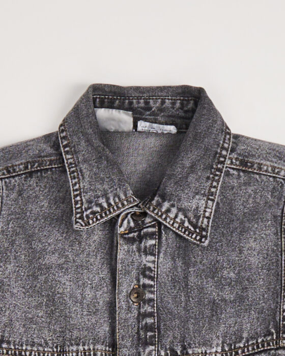 Джинсовая рубашка с эффектом “варки” — фото 2