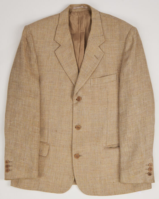 Пиджак из льна и шерсти