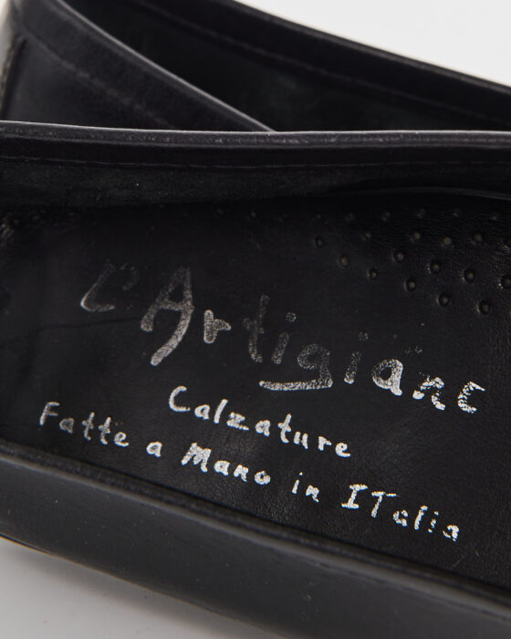 Лоферы кожаные Made in Italy — фото 7