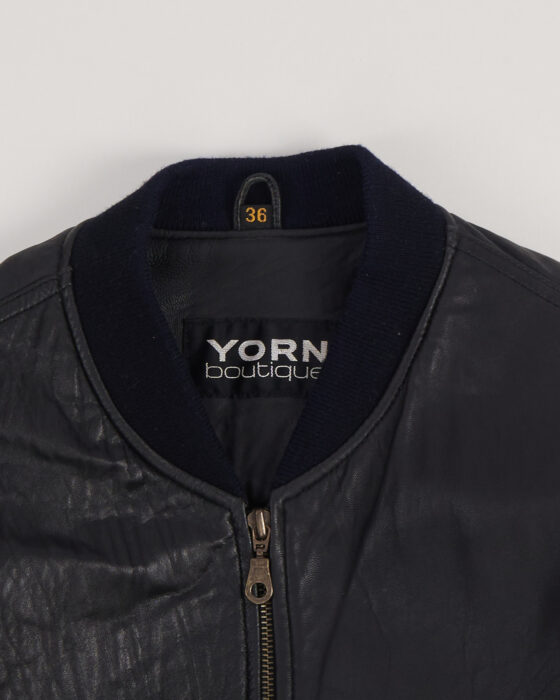Бомбер кожаный Yorn Boutique Yorn — фото 3